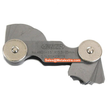 Alternative view of INSIZE Radius Gauge Set 4801 (Arch Angle Fillet Gauge) Accuracy; ±0.03mm, Range; 1-25mm