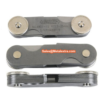 INSIZE Radius Gauge Set 4801 (Arch Angle Fillet Gauge) Accuracy; ±0.03mm, Range; 1-25mm - Image 3