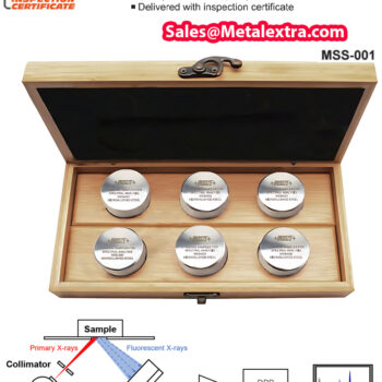 Alternative view of INSIZE Reference Material Samples For Spectral Analysis MSS Series (Oxygen analysis on Iron-Based Series) Chemical Element; Carbon - Cobalt