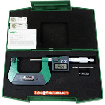 INSIZE Screw Thread Digital Micrometer 3581-25A (Cable Output, Resolution 0.001mm) Range;  ⌀25mm - 300mm - Image 7