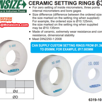 INSIZE Ceramic Setting Ring Gage 6319 Series (Standard DIN2250-1:2008) Range; Ø1.5mm - Ø50mm - Image 4