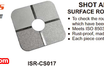 INSIZE Shot & Grit Blasting Surface Roughness Specimen ISR-CS017 (Standard; ISO 8503-1:2012) Roughness Range; 3.2µm - 25µm - Image 3