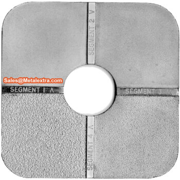 Alternative view of INSIZE Shot & Grit Blasting Surface Roughness Specimen ISR-CS017 (Standard; ISO 8503-1:2012) Roughness Range; 3.2µm - 25µm