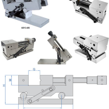 INSIZE Precision Sine Vise 6513 ( 46°. SKS Steel, ±60 HRC) Jaw Range; 65mm - 175mm - Image 6