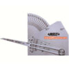INSIZE Skew T Welding Bead Gauge 4846-1 (Stainless Steel Ruler, Res; 2mm) Accuracy; ±1mm, Range; ≤50mm
