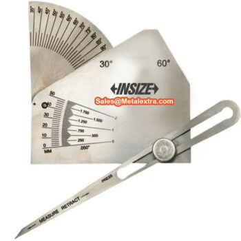 Alternative view of INSIZE Skew T Welding Bead Gauge 4846-1 (Stainless Steel Ruler, Res; 2mm) Accuracy; ±1mm, Range; ≤50mm