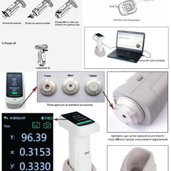 INSIZE Spectrocolorimeter 5701-D40 (DIN5033 Teil7, Measuring Aperture MAV:Φ11mm) Wavelength range; 400-700nm, pitch; 10nm - Image 5