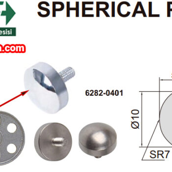 INSIZE Spherical Point Anvil For Thickness & Test Indicator Gauge 6282-0401 ⌀10mm (Steel, Thread; M2.5 x 0.45mm) Accuracy; ±0.005mm, Range; 5mm - Image 3