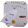 INSIZE Square Welding Gauge 4850-1 Japanese Style (Stainless Steel Ruler, Res; 1mm) Accuracy; ±0.5mm, Range; ≤18mm