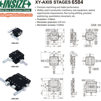 INSIZE Stage XY-Axis 6584-601 (Screw micrometer grad; 0.01mm) Displacement; ±6.5mm - 12mm, Size; Ø40mm - Ø125mm - Image 4