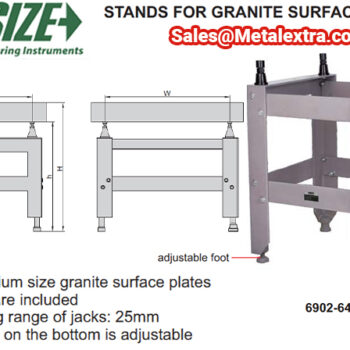 INSIZE Jack Set for Granite Surface Plate 6903-B (5 Jacks/Set) - Image 3