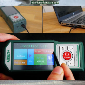 INSIZE Portable Surface Roughness Tester ISR-C300 (Probe stylus radius/angle; 5μm/90°) Res; 0.001μm, Range X-Z axis; 17.5μm - 320µm (-160µm~160µm) - Image 4