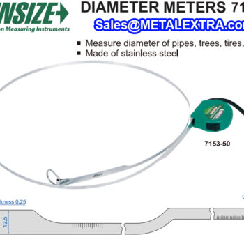 INSIZE Tape Gauge 7153 (METRIC Graduation; 0.01mm) Accuracy; ±0.05mm, Range; ⌀50mm - ⌀600mm - Image 3