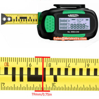 INSIZE Tape Measure with Laser Distance 9563 Series (Rechargeable, Bluetooth Data) Roll Range; 5Meter x 19mm, Laser Range; ≤60 Meter - Image 3