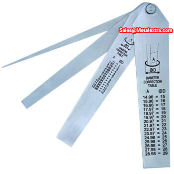 Alternative view of INSIZE Taper Gauge Set 4837 (Stainless Steel Ruler) Range; ⌀1mm - ⌀29mm