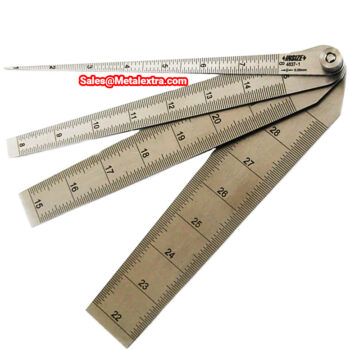 INSIZE Taper Gauge Set 4837 (Stainless Steel Ruler) Range; ⌀1mm - ⌀29mm - Image 4