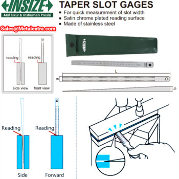 INSIZE Taper Slot Gauge 4630 (Stainless Steel Ruler) Range; ⌀0.4mm - ⌀15mm - Image 5