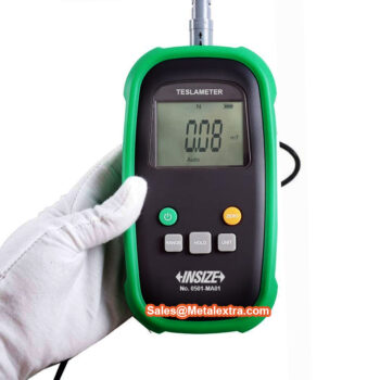 Alternative view of INSIZE Tesla Meter 0501-MA01 Gauss Meter (Resolution; 0.01 mT/0.01 mG) USB Mini-B, high frequency (RF) Range; 200 mT - 2000 mT