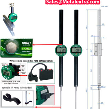 Alternative view of INSIZE Test Indicator 2551 (Large Stroke, Resolution; 0.01mm/0.001mm) Range; ≤150mm/6Inch