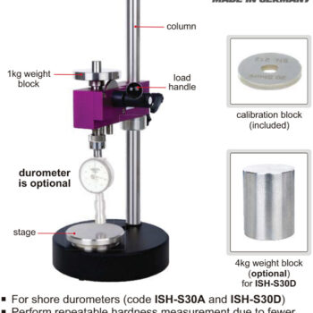 Alternative view of INSIZE Testing Stand for Durometer ISH-OS2, 1Kg