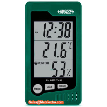 Alternative view of INSIZE Thermohygrometer 0312-TH50 Internal Sensor from Room (Humidity; 10~99.9%RH) Range; 0°C~50°C/32°F~122°F