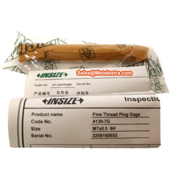 INSIZE Aerospace Thread Plug Gauge 4230 METRIC (Standard ISO 10959, GO/NOGO Gauge) Range; MJ1.6 - MJ200 - Image 5