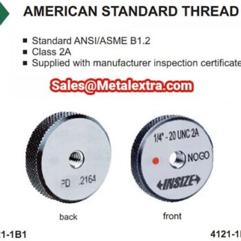 Alternative view of INSIZE Thread Ring Gage 4121 ANSI/ASME B1.2 Class 2A