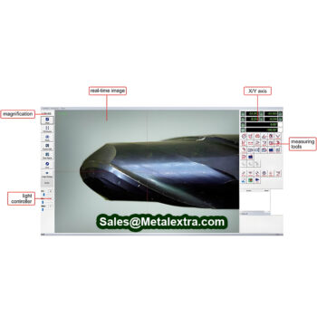 INSIZE Cutting Tool Microscope TLP-D150 5-Axis (0.5Mp, Res; 800 x 600,1/2" Inch CCD, USB, HDMI, LCD 27 Inch) Zoom Magnification; 20X~240X - Image 4