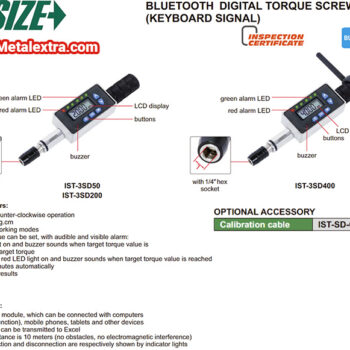 INSIZE Torque Screwdriver IST-3SD  (Bluetooth Data transfer) Range 10cNm - 600cNm - Image 3