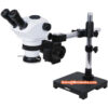 INSIZE Trinocular Microscope 5106-M40T (Magnify; 8X - 15X) Universal Stand 360°
