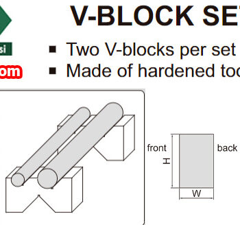 Alternative view of INSIZE V-Block Set 6887 (Hardened Steel ±50-60 HRC) Range; ⌀3mm～⌀87mm