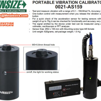 Alternative view of INSIZE Portable Vibration Calibrator 0021-AS159 (Accuracy; ±0.5%) Range Frequency: 159.9Hz±1%