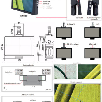 INSIZE Video Measuring Camera 5314-R31 for CNC Milling & Electrical discharge machining (7 Inch, 1080px resolution, Magnify; 50x) Accuracy;±0.003mm - Image 9