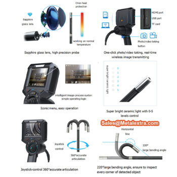 INSIZE Videoscope ISV-S106 Tungsten Wire Cable 360° (Camera 1Mpx, USB Rechargable 3 Hours) IP 67, Range; 1 Meter, Lens; Ø6mm - Image 10