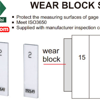 Alternative view of INSIZE Wear Block Set 4111 SET (ISO 3650, For Protection of Gage Block) Range; 1mm -  2mm