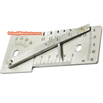 INSIZE Welding Gauge 4848-1 (Stainless Steel Ruler 5 in 1) Angle; 45° Range; ⌀50mm - Image 6