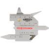 INSIZE Welding Gauge 4838 (Stainless Steel Ruler) Angle; 160° Range; ⌀50mm