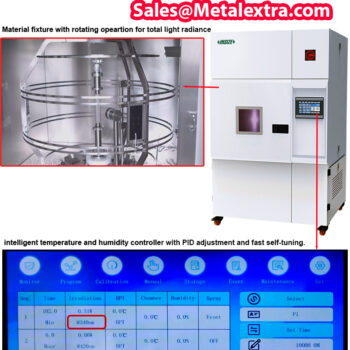 INSIZE Xenon Arc Lamp Aging Test Chamber XAT-A10 Series (Chamber: 486,7L) Humid; 30~85%, Ir-radiance range;  340nm, 420nm, 300nm~400nm - Image 5