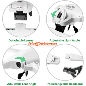 INSIZE Head band Magnifier 7523-3D5 LED Magnify Range; 1x-3.5x - Image 8