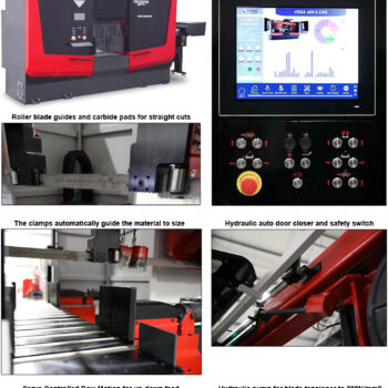 KARMETAL Automatic Bandsaw VEGA 650x650 (Motor; 10 HP/7,5 kW, ~ 1.500 rpm) Angle 90°; 650 x 650mm - Image 5