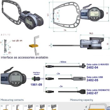 KROEPLIN External Digital Caliper C330 Series IP67 ⌀30mm - Image 5
