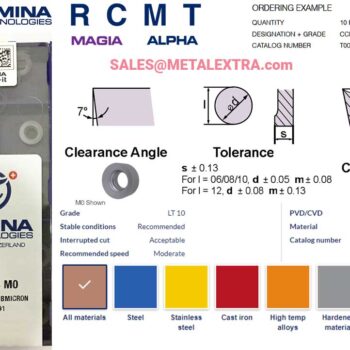 LAMINA Turning Insert MAGIA RCMT-LT1000 for Heavy Turning Steel & Cast Iron - Image 2