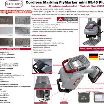 MARKATOR Handheld Marking FlyMarker mini 85/45 plus (Area: 85mm x 45mm), Font DIN 1451, Height max. 5 mm - Image 3