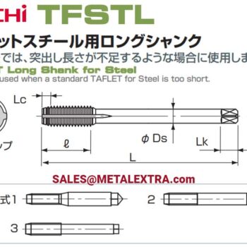 Alternative view of NACHI Forming Tap TAFLET TFSTL for Steel M3 - M10 LIST6974
