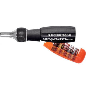 PB SWISS TOOLS Bit Holder ø6mm Insider Pro Ratchet PB 6510 R-30 with bit magazine and 10 PrecisionBits C6 676665 - Image 3