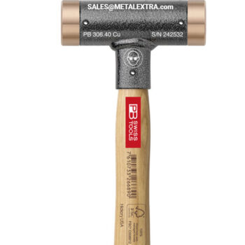 Alternative view of PB SWISS TOOLS Copper soft-faced dead blow mallet PB 306 Cu Hickory wood handle 754810