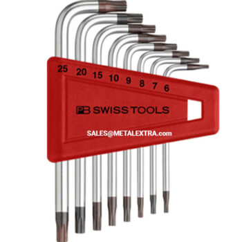 Alternative view of PB SWISS TOOLS L-wrench Torx® screws PB 410 H chrome-plated 624810