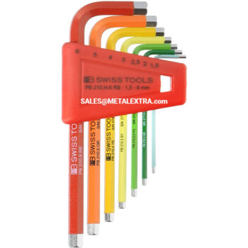 Alternative view of PB SWISS TOOLS L-wrench Hexagon key PB 210 H RB Rainbow powder-coated 626050