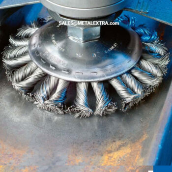 PFERD Threaded Bevel 30° Brushes Knotted Combitwist Stainless Steel INOX Wire 4007220 - Image 2