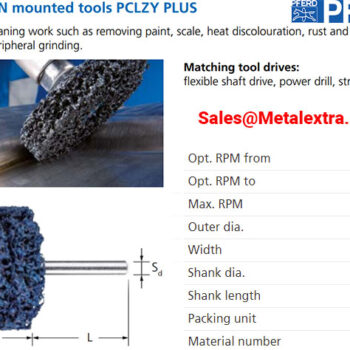 PFERD Policlean Mounted PCLZY (Black) For coarse cleaning, Ø50mm - Ø100mm - Image 3
